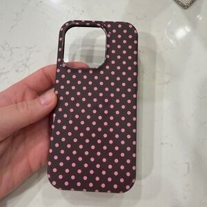 Polka dot iPhone 14 Pro case